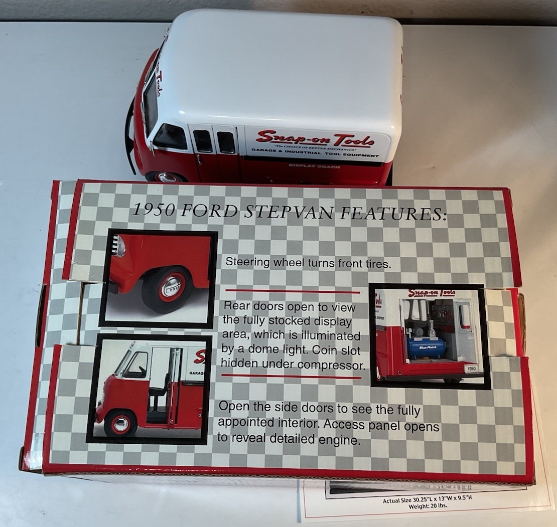 Snap on Tools 1950 Ford STEPVAN Van Die Cast 1 24 Scale Bank
