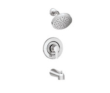 Moen Rinza 82628 Posi-Temp Tub Shower Faucet Chrome 6.18" Head 1.75 GPM