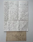 Antique January 1864 Civil War Letter Cuyler Hospital Germantown PA w/ Envelope