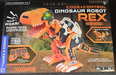 Thames & Kosmos Code+Control Dinosaur Robot REX Robotics & Engineering STEM Kit