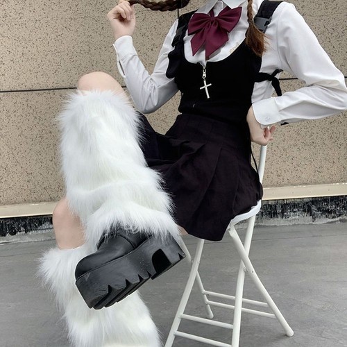 Leg Warmers Japanese Style Socks Apparel Accessories Women Knee-length Socks - Picture 7 of 14