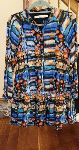 MARIE OLIVER Irena Silk Blend Shift Dress Size XS