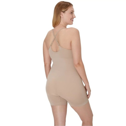 Maidenform Seamless Romper Firm Control Shaper Sz XL 16/18 Tan Cool Comfort NWT - Picture 3 of 9