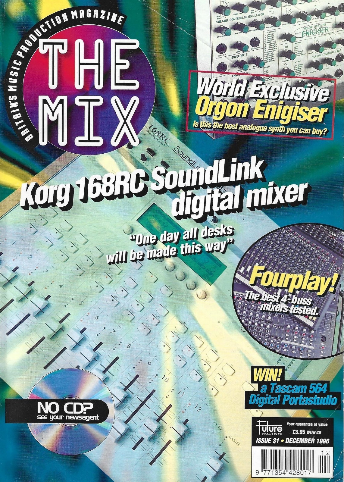 The Mix December 1996 Magazine Featuring Lil' Louis