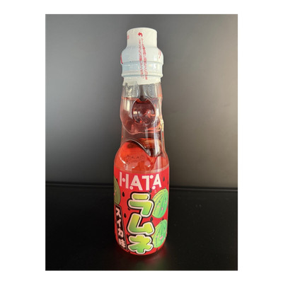 HATA Ramune Softdrink Wassermelone 200ml japanisches Getränk, 1er Pack, haltbar