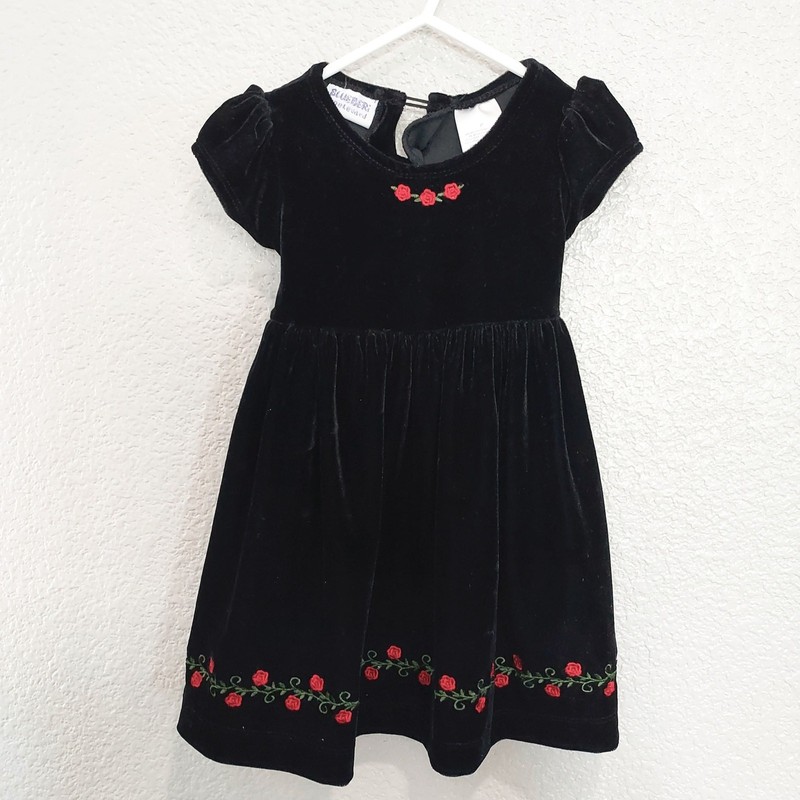 Blueberi Boulevard Black Holiday Dress Size 2T