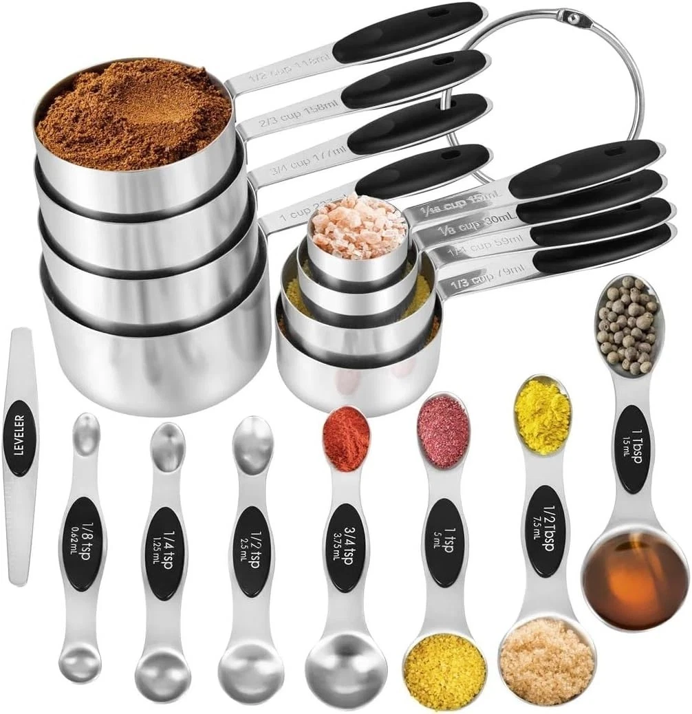 16 Pieces Measuring Cups and Magnetic Measuring Spoons Set Stainless Steel,8 Mea
Opens in a new wind