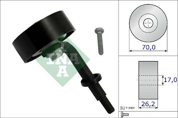 1X INA 531 0783 10 Spannrolle Keilrippenriemen FüR BMW-image
