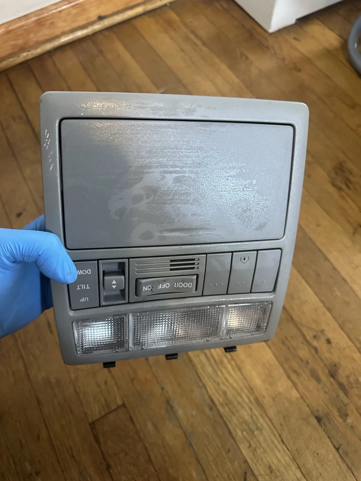 2007 - 2011 Toyota Camry teto console superior cúpula luz óculos de sol cinza próprio - Imagem 3 de 4