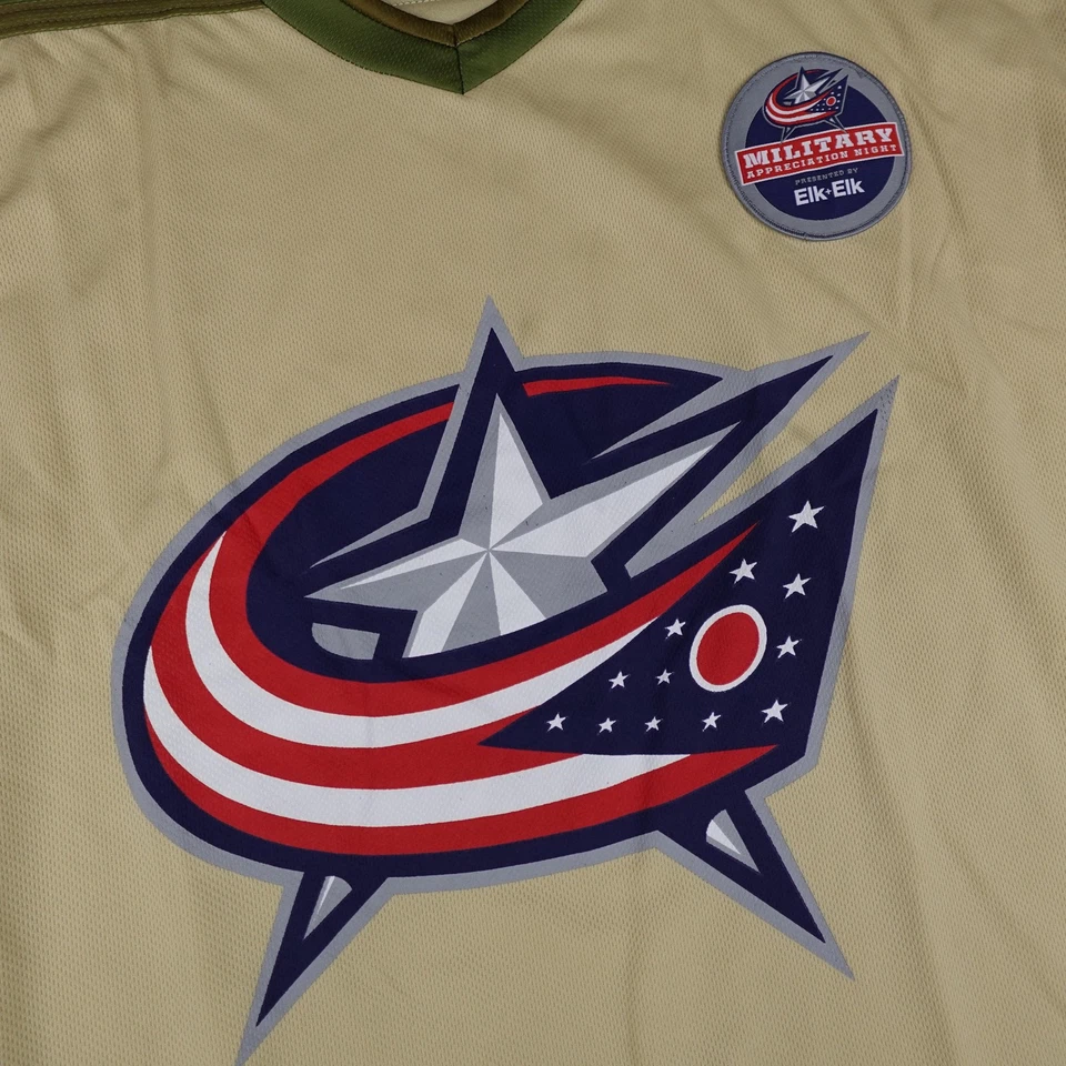 Columbus Blue Jackets Jersey Mens XL Camo NHL Military Appreciation Night SGA - Image 3 of 4