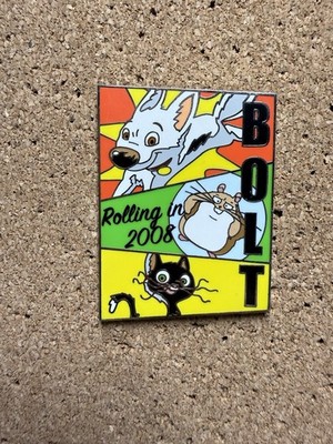 Bolt Countdown to Disney Pin Featuring Mittens & Rhino In Rolling Ball 2008