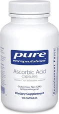 Pure Encapsulations Ascorbic Acid Capsules - 1,000 mg 90 Count (Pack of 1) 