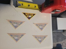 Five 5- S.t.f.a. Decals With Badge Box - Nj State Police - Inside Window