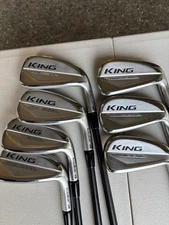 Cobra King Forged TEC One Length 4-PW Iron Set Project X 5.5 Jumbomax Grip RegRH