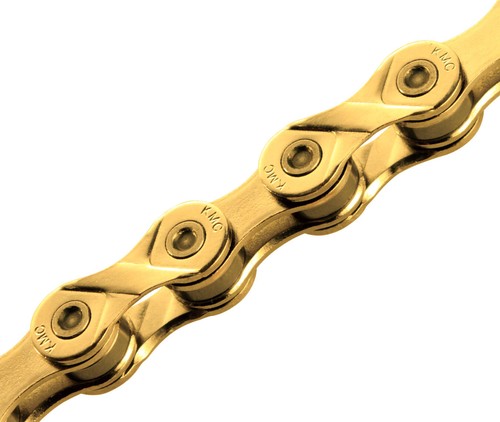 KMC X8 Gold 6/7/8 Speed Road MTB Mountain Chain Bicycle 116L For Shimano - Picture 3 of 3