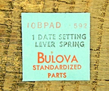 Genuine Bulova 10BPAD Date Setting Lever Spring 592 Watch part NEW OLD STOCK