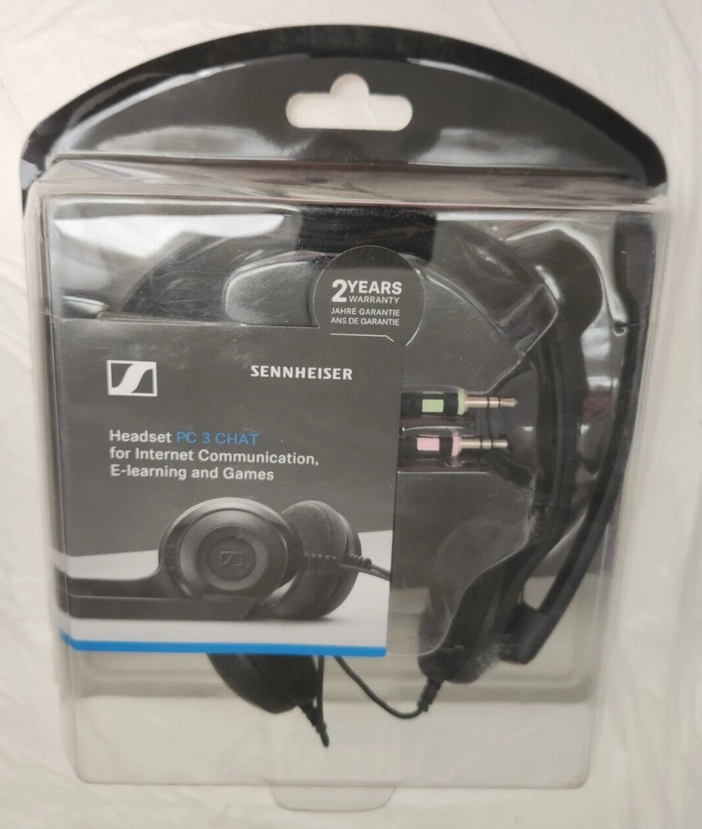 Sealed! Sennheiser #504195 Headset PC 3 CHAT Wired Noise Canceling  Microphone FS