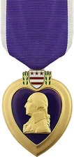 Purple Heart  Military Medal of Honor  Emblem - USA Honor Military Medal