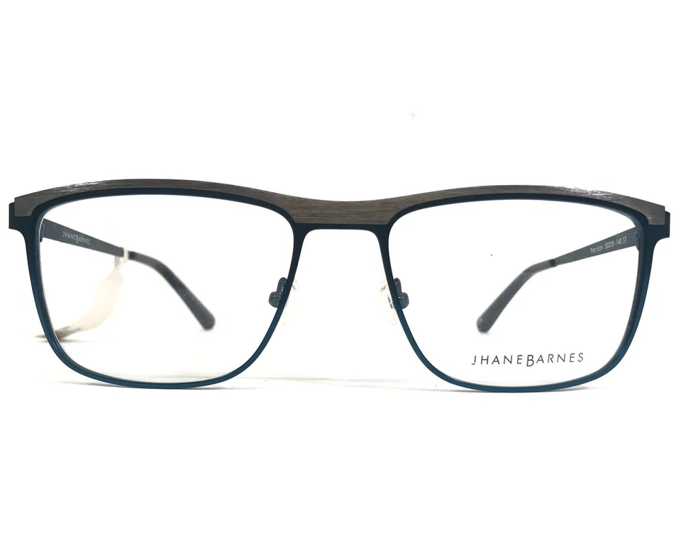 Jhane Barnes Eyeglasses Frames Precision ST Gray Blue Square Full Rim 55-18-140 - Image 2 of 4
