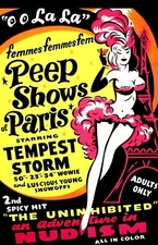 The French Peep Show 1954 Adult Movie Poster Wall Art Sexploitation