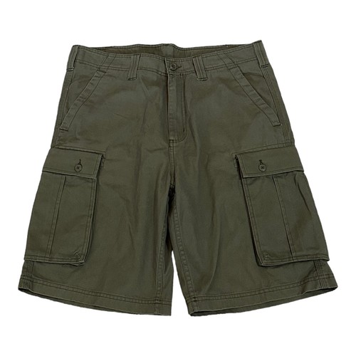 Carhartt Cargo Shorts Men Size 36x10 Army Green B358 Cotton Pockets