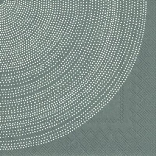 Marimekko Paper Napkins FOKUS grey 20-count 25cm Cocktail Beverage IHR Boston - Picture 2 of 3