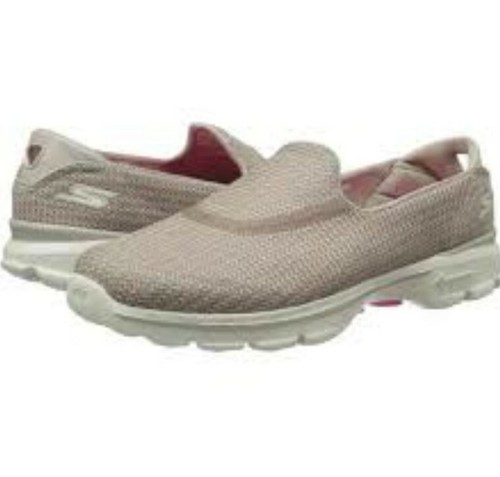 Skechers Womens Beige Go Walk 3 Goga 