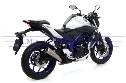 Terminale Street Thunder alluminio Dark fondello carby Yamaha MT-03 2016 2017 - Foto 3 di 6