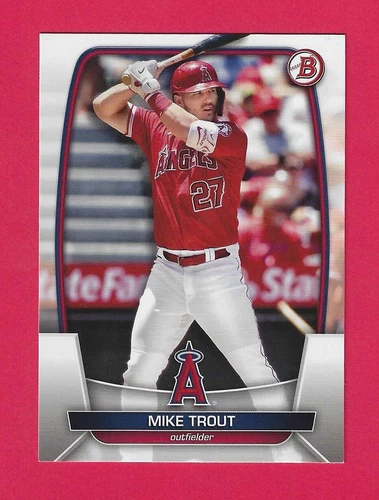 25 card lot of 2023 Bowman #89 Mike Trout - 10 lots available