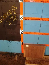 # 7521  Black Walnut Live Edge Slab lumber craft wood L 12" W 18 1/2" T 2 11/16"