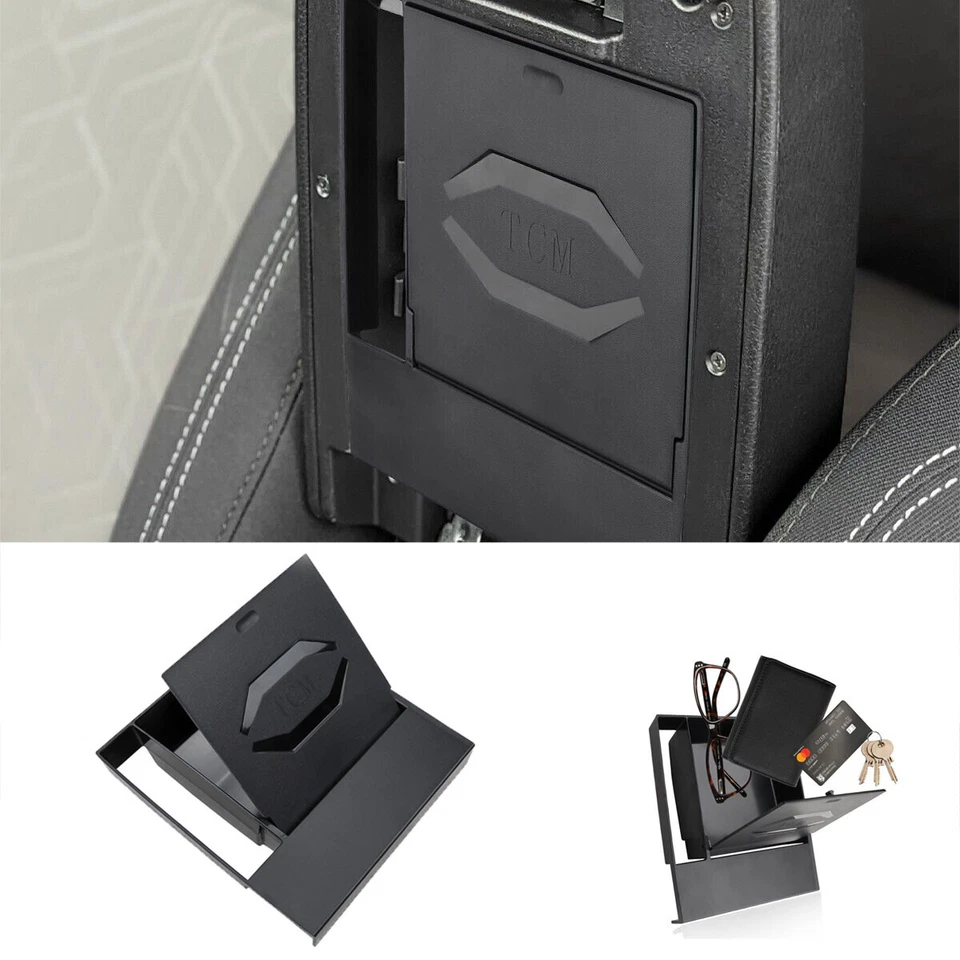 Caja de almacenamiento oculta central reposabrazos para Toyota Tacoma 2016-2022 2023 accesorios Foto 2 de 4