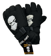 Diesel Power Gear Snow Gloves DP Black Skull