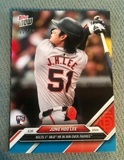 2024 TOPPS NOW 19 JUNG HOO LEE GIANTS RC 1ST MLB HOME RUN BLUE PARALLEL 22/49