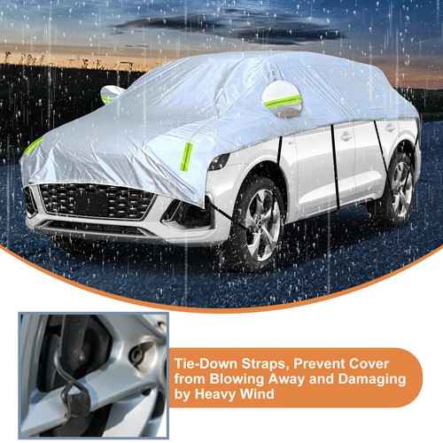Half Sedan SUV Cover Outdoor Waterproof Dust Snow Sun Protection for Toyota BMW - Picture 6 of 20