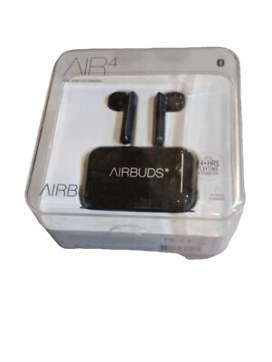 Airbuds air4 true wireless earbuds,Black.