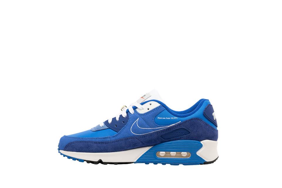 NIKE AIR MAX 90 インディゴブルー 27cm NIKE AIR MAX 90 BLACK/ATLANTIC BLUE/VOLTAGE YELLOW/WHITE