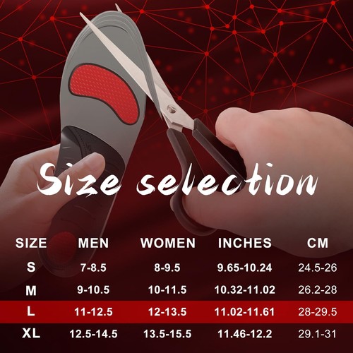 240+Ibs Plantar Fasciitis InsolesHigh Arch Support Inserts for Men WomenHeavy... - Bild 7 von 8