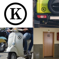 Lettera K, Adesivo In Vinile