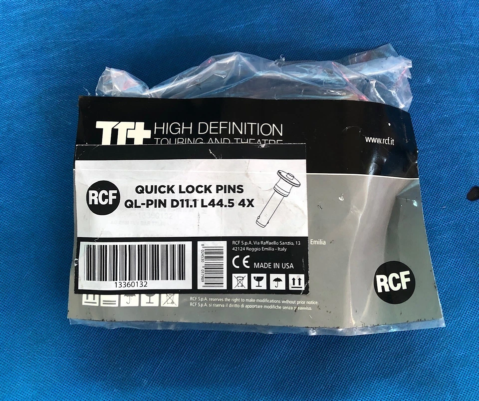 Rcf QL-PIN D11.1 L44.5 4X SET (4 Pz.) DI PERNI ORIGINALI  4X TTL55-A FLY BAR - Imagen 2 de 3