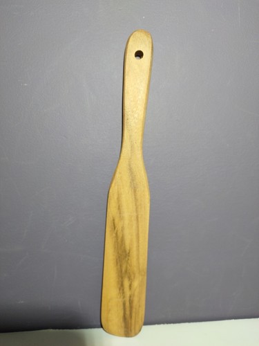 Kitchen Cooking Utensil 5pc Spurtle Set Teak Wood Non Stick Wooden Spatula Slot - Picture 5 of 7