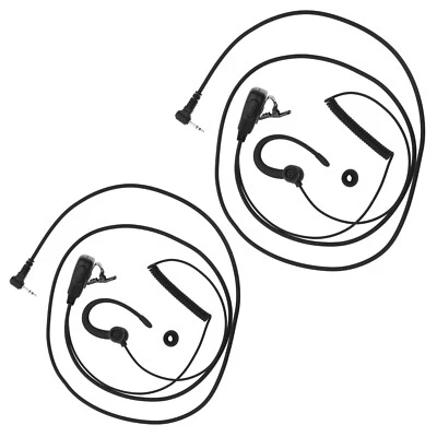 2x G-Shape Walkie Talkie Earpiece Headset for Motorola Talkabout TLKR T92 H20