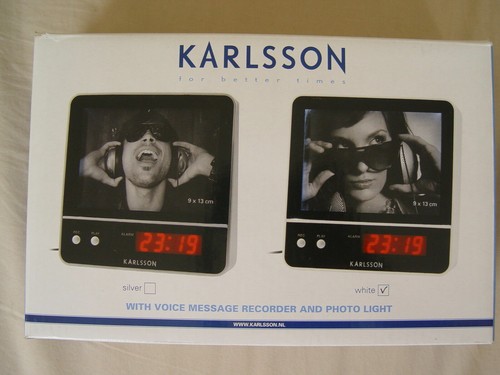 BRANDNEW KARLSSON ALARM CLOCK PICTURE PT PRESENT TIME