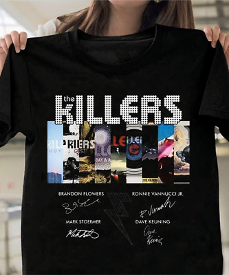 Rare The Killers Band Cotton Gift For Fan Black S-2345XL Unisex T-Shirt S3464