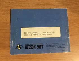 Milon&rsquo;s Secret Castle - Nintendo NES - Instruction Manual Only - INCOMPLETE