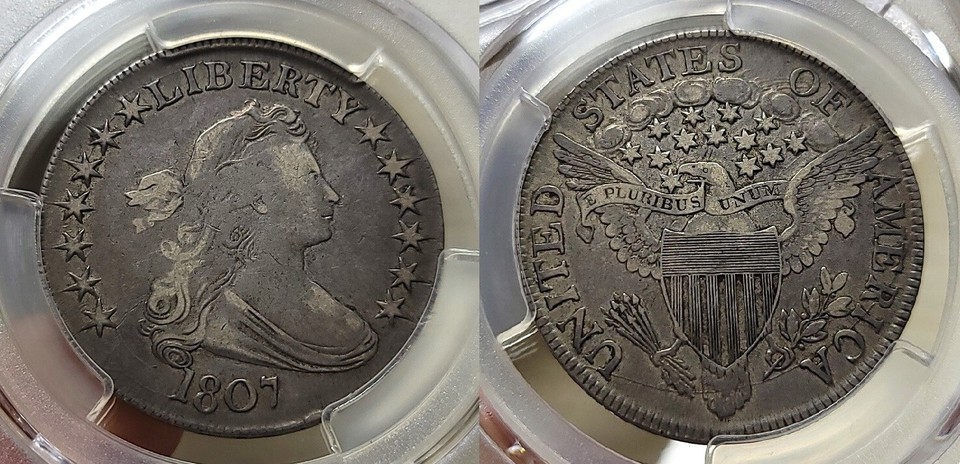 1807 50C Draped Bust VF30 PCGS