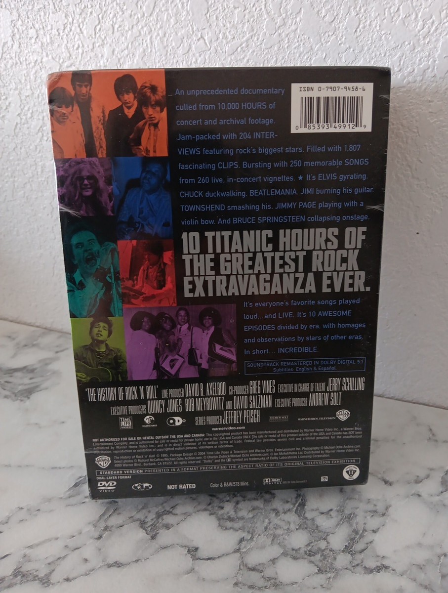 History of Rock N Roll, The - Boxed Set (DVD, 2004, 5-Disc