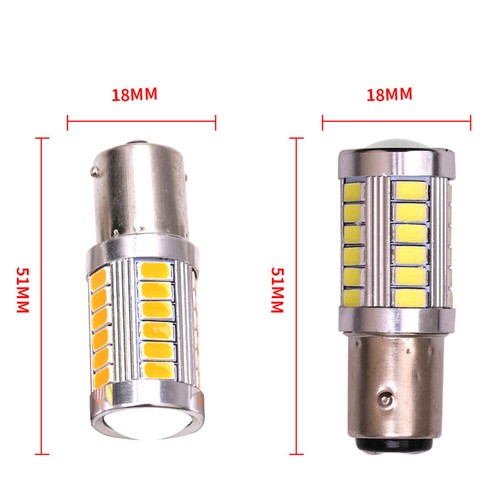 4x 1156 33SMD 5630 LED Car Turn Signal White Light Reverse Brake Light Bulb Lamp - Picture 4 of 6