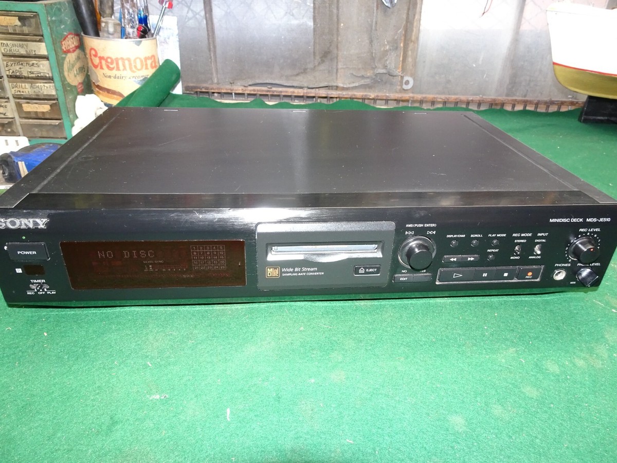 その他 SONY MINIDISC DECK MDS-JE510 Sony MDS-JE510 MiniDisc Recorder - Black for sale online | eBay