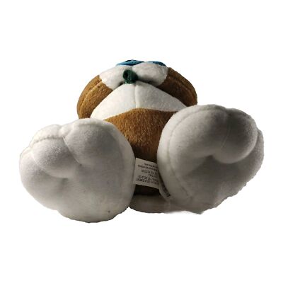 NANCO SAD SAM HONEY PLUSH STUFFED TOY ANIMAL ANGEL FLOWER SAD EYES