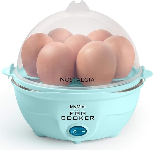 Nostalgia Retro Electric Egg Cooker – 7-Capacity, Poached, Scrambled, Omelets image